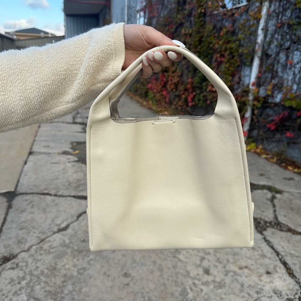 Maison Margiela Hand Bag White Leather